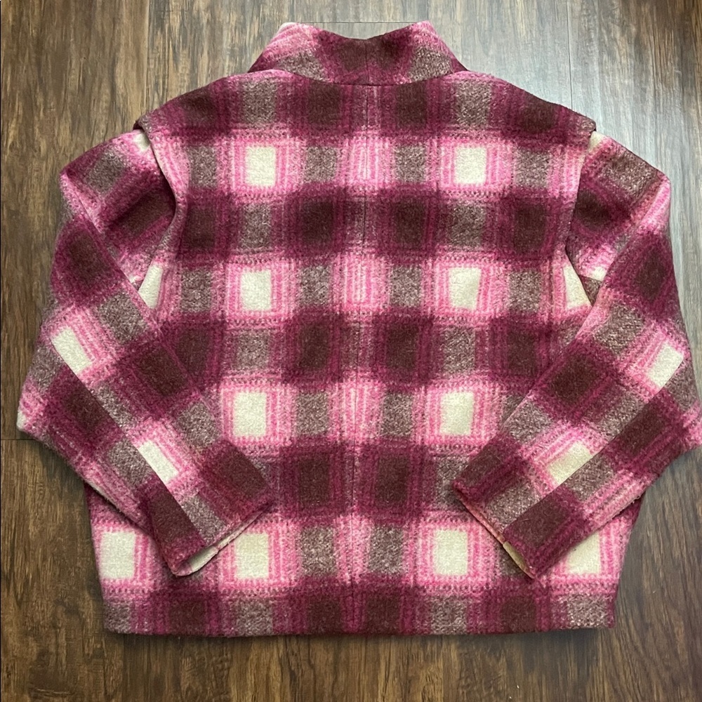 ISABEL MARANT ÉTOILE  Drogo Boxy Plaid Strong Shoulder Jacket 44 10-12 - Picture 6 of 16